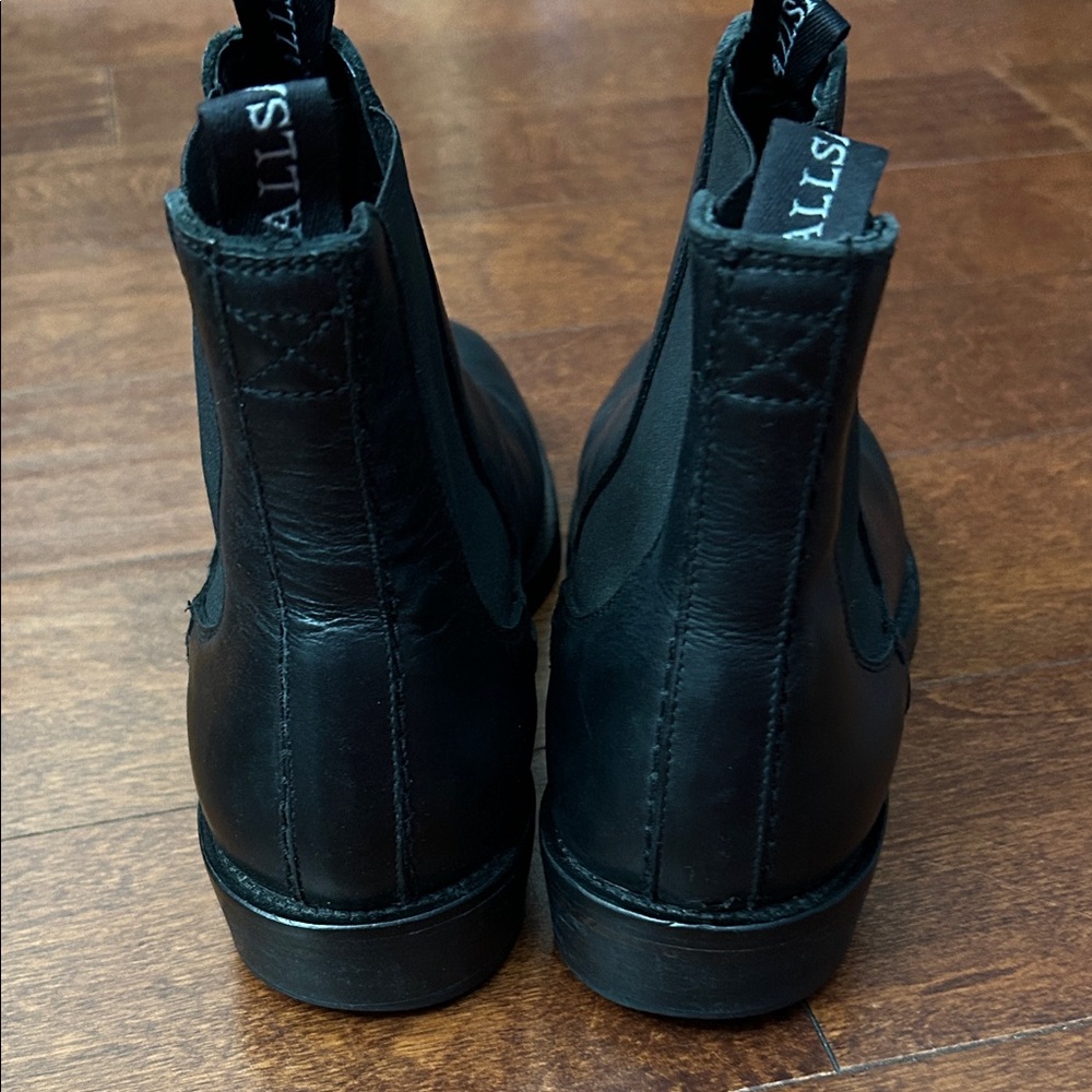 All Saints “Eli” Black Leather Chelsea Boots, Perfect Shoe Work to Play, Size 40 - Picture 11 of 16
